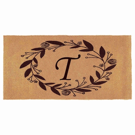 Monogram Door Mat, Coir, Black, Natural, 36 in W x 72 in L